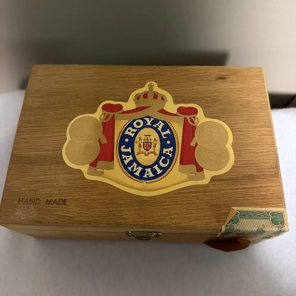 Vintage royal jamaica Cigar Box Wooden Empty